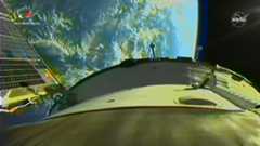 A view of Earth from Russia&#039;s Soyuz MS-18 spacecraft after it reached orbit with a film crew on a mission to the International Space Station on Oct. 5, 2021.