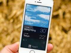 Weather app on iPhone 5s