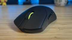Front view of main click buttons on Corsair Sabre Pro V2 Ultralight gaming mouse