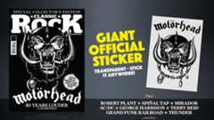 The cover of Classic Rock 345 featuring Motörhead&#039;s Snaggletooth mascot 