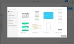 Select your wireframe template in the Cacoo editor