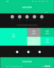 Webpage Mockup Template in Cacoo