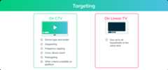 Graphic of CTV Targeting Capabilities of Connected TV Advertising Platforms 