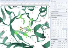  Figure 4: Mol* user interface with exchange panel expanded and selections specified.