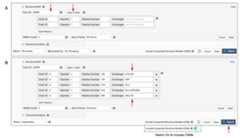 Figure 5: Advanced Search panel showing the Structure Motif search panel. A. After typing in an Entry ID the 'Open in Mol*