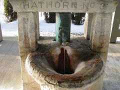hathorn spring no. 3 with its name carved into its decorative housing