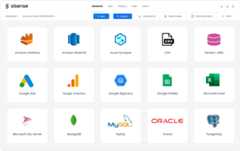 A dashboard displaying different apps