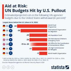 Aid at Risk: UN Budgets Hit by U.S. Pullout - Infographic