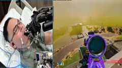 گیم زدن یک فلج کامل را ببینید!