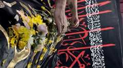 تصاویر پیکر کفن‌پوش فرمانده ایرانی که اسرائیل در لبنان ترور کرد