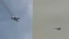 تصاویر پرواز جنگنده‌ در ارتفاع پایین در تهران