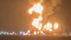 تصاویر انفجار چند پالایشگاه نفتی سلیمانیه  عراق