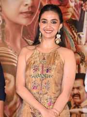 Keerthy Suresh  Snapped at Revolver Rita Movie Promotions in Hyd