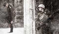 WWII soldiers in a tense winter scene