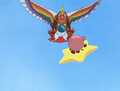 Dyna Blade flies after Kirby again.