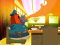 Chief Bookem starts spewing flames.
