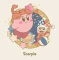 Artwork used for KIRBY Horoscope Collection merchandise series