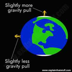 The force of gravity is slightly greater at the equator than at the poles airplane.