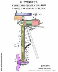 Artwork from Evinrude outboard patent US1001260A