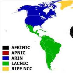 Carte de la répartition géographique des RIR. © CC by-sa 3.0