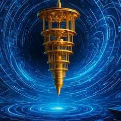 Les qubits de C12 se basent sur le spin d'un électron unique piégé dans un nanotube de carbone. Des éléments supraconducteurs sont ajoutés afin d'assurer la communication entre les qubits. © XD avec ChatGPT