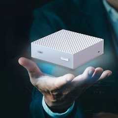 Les grandes marques de PC vont proposer leurs propres modèles de mini-PC avec la puce GB10. Ici, voici l’Asus Ascent GX10. © Asus