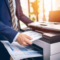 La photocopieuse fait désormais partie intégrante du réseau informatique de l'entreprise. ©&nbsp;Artinun, Adobe Stock