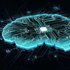 Schéma très simplifié d'un réseau neuronal. Les deux neurones de gauche (en vert) reçoivent les informations. Le traitement de ces données est déterminé par leurs connexions avec les neurones internes (en bleu). Les neurones qui reçoivent une donnée sont activés. L'information finale est envoyée sur le dernier neurone (en jaune) ou sur l'organe effecteur (un moteur par exemple). © Adobe Stock,&nbsp;Lee