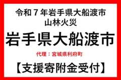 【岩手県大船渡市】令和7年2月山林火災　災害支援（代理：宮城県利府町）