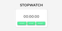 Stopwatch demo