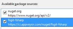 Available Package Sources