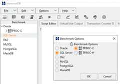 Setting TPROC-C benchmark options