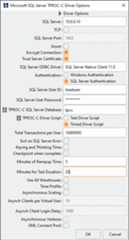 Setting TPROC-C driver options