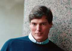 Actor Christopher Reeve poses in 1990.  (AP Photo/Akili Ramsess)