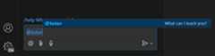 Participant in Chat pane