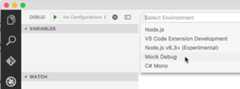 Debugger Quickpick