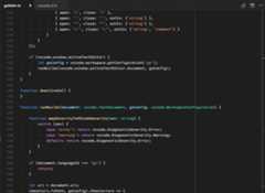 Navigate to a symbol definition in the open editor using @