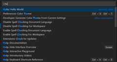 commands extension point example