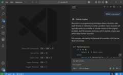 Screenshot of the Chat view