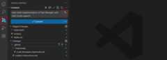 Screenshot showing generated commit message in Source Control view.