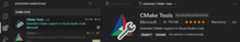CMake tools extension