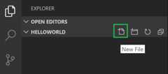 New File title bar button