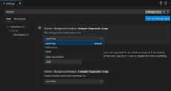 Configure Background Code Analysis