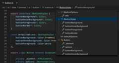 breadcrumb symbol dropdown