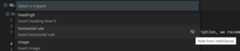 Hide from IntelliSense button in Insert Snippet dropdown