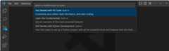 Open walkthrough command in the Command Palette