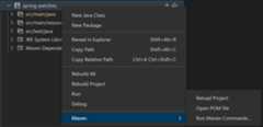 context menu