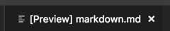 A locked Markdown preview