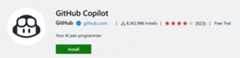 GitHub Copilot extension in the VS Code Marketplace