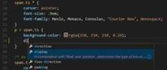 IntelliSense in CSS
